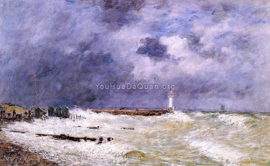Le Havre, Heavy Winds off of Frascati - 尤金·布丹